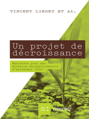 cover image of Un projet de décroissance